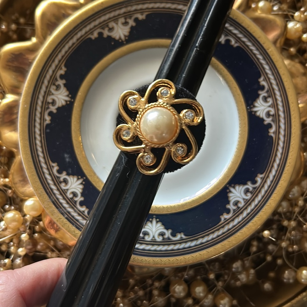 Vintage Button Ring - image 7